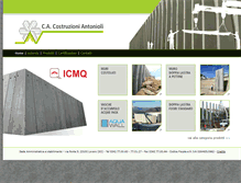 Tablet Screenshot of costruzioniantonioli.com